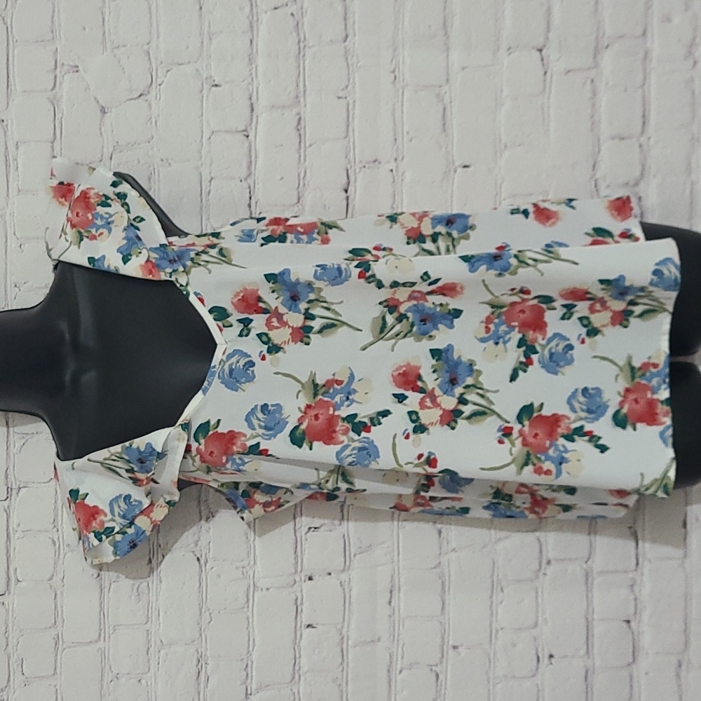 Fall off the shoulder sleeveless Blouse
